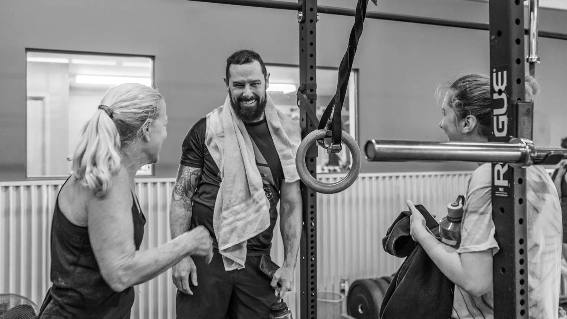 Peoples talking at Maverick Strength